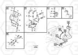 55277 Working hydraulic, slope and rotator on upper frame ECR235C, Volvo Construction Equipment