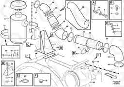 26249 Oil bath air filter with fitting parts A35E, Volvo Construction Equipment