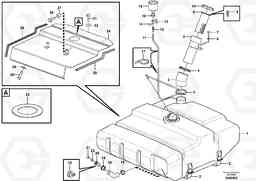 48508 Fuel tank with fitting parts L90F, Volvo Construction Equipment