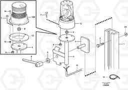 81213 Rotating beacon A40E, Volvo Construction Equipment