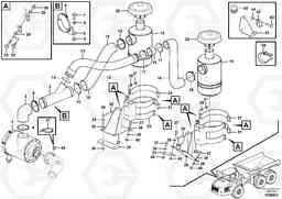 44378 Oil bath air filter with fitting parts A40E FS FULL SUSPENSION, Volvo Construction Equipment