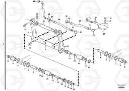 43481 Attachment mounting plate - Quick change, hydraulic - TPZ L35B S/N186/187/188/1893000 - 6000, Volvo Construction Equipment