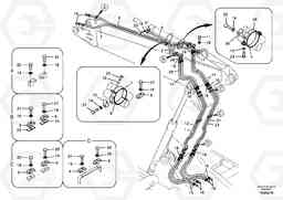 38721 Working hydraulic, dipper arm cylinder on adjustable boom EC160B PRIME S/N 12001-, Volvo Construction Equipment