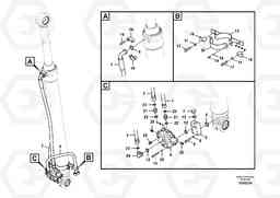 87411 Working hydraulics, intermediate arm cylinder piping EC360CHR HIGH REACH DEMOLITION, Volvo Construction Equipment
