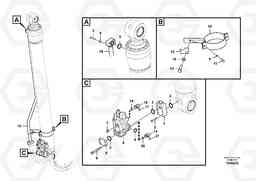 95514 Working hydraulics, demolition arm cylinder piping EC360CHR HIGH REACH DEMOLITION, Volvo Construction Equipment