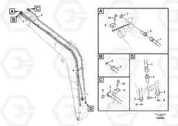 62775 Working hydraulic, hammer and shear for boom EC55C S/N 110001- / 120001-, Volvo Construction Equipment