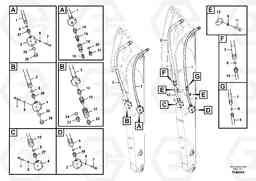 101811 Working hydraulic, hammer and shear for dipper arm EC55C S/N 110001- / 120001-, Volvo Construction Equipment