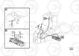 62777 Working hydraulic, hammer and shear for upper EC55C S/N 110001- / 120001-, Volvo Construction Equipment