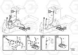 81236 Working hydraulic, hammer and shear for upper EC55C S/N 110001- / 120001-, Volvo Construction Equipment