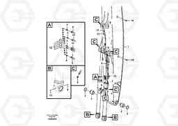 70222 Boom and grease piping FB2800C, Volvo Construction Equipment