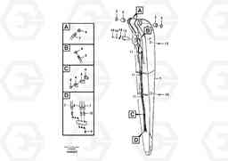 89556 Dipper arm and grease piping with piping seat FB2800C, Volvo Construction Equipment