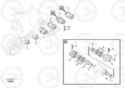 68170 Bottom roller ECR88 S/N 10001-14010, Volvo Construction Equipment