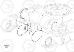 58151 Protective plate for travel motor EC460CHR HIGH REACH DEMOLITION, Volvo Construction Equipment