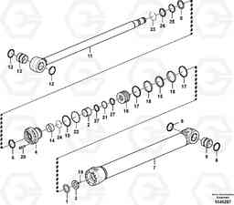 88726 Boom cylinder EC460CHR HIGH REACH DEMOLITION, Volvo Construction Equipment