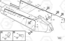 78537 Boom and grease piping, adjustable 2nd ECR235C, Volvo Construction Equipment