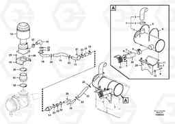 69944 Inlet system, pre-cleaner EC290C, Volvo Construction Equipment