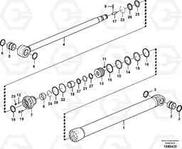 38697 Dipper arm cylinder EC700B, Volvo Construction Equipment