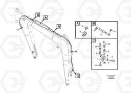 51784 Quikfit hydraulic on attachment. Single - acting EC55C S/N 110001- / 120001-, Volvo Construction Equipment