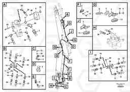 93657 Working hydraulic, dipper arm rupture for adjustable boom ECR235C, Volvo Construction Equipment