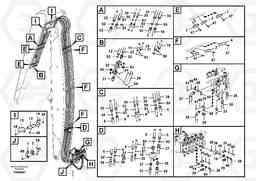 73955 Working hydraulic, attachment head piping FB2800C, Volvo Construction Equipment