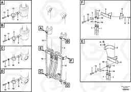 91380 Working hydraulic, boom cylinder EC210B PRIME S/N 70001-/80001- 35001-, Volvo Construction Equipment