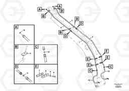93101 Working hydraulic, hammer and shear for boom EC140C, Volvo Construction Equipment