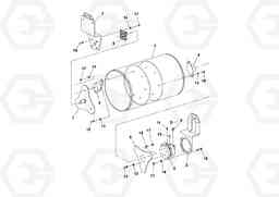 106657 Rear Drum Assembly DD14S/DD16 S/N 197600 -, Volvo Construction Equipment