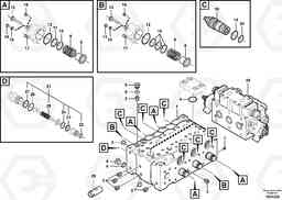 57122 Main valve assembly, assembly block EW140C, Volvo Construction Equipment