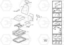 46284 Operator's seat, heated, air suspensioned. L350F, Volvo Construction Equipment