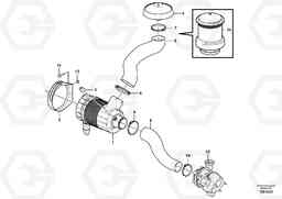 99357 Air filter with fitting parts L50F, Volvo Construction Equipment