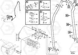 101402 Hydraulic attachment bracket digger BL71PLUS S/N 10495 -, Volvo Construction Equipment