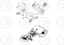 68556 Rear Frame Hoses Installation SD115D/SD115F S/N 23273 -, Volvo Construction Equipment