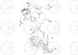 74542 Rear Frame Hoses Installation SD115D/SD115F S/N 23273 -, Volvo Construction Equipment