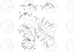 94240 Rear Frame Hoses Installation SD115D/SD115F S/N 23273 -, Volvo Construction Equipment