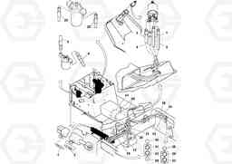 76842 Rear Frame Hoses Installation SD25D/SD25F S/N 197379 -, Volvo Construction Equipment