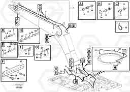 90978 Boom and grease piping EW210C, Volvo Construction Equipment