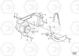 48300 Alternator with assembling details EW140B, Volvo Construction Equipment