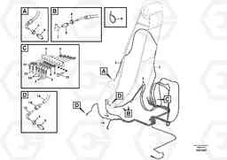 82083 Boom and grease piping, adjustable 1st EW210C, Volvo Construction Equipment