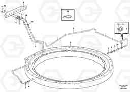 85910 Slew transmission, lubricating pipe EW210C, Volvo Construction Equipment