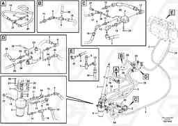 105908 Hydraulic system, steering line CDC EW140C, Volvo Construction Equipment
