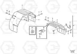 12714 Fender, rear L70F, Volvo Construction Equipment