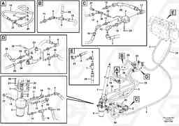 106226 Hydraulic system, steering line CDC EW160C, Volvo Construction Equipment