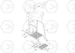 88671 Foot step OMNI 1000 ATT. SCREEDS 3,0 - 9,0M PF6110, PF6160/PF6170, Volvo Construction Equipment