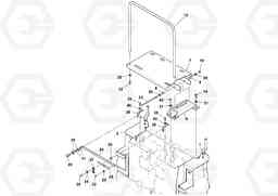 106952 Hydraulic Step Installation OMNI 318 SCREED PF6110, PF6160, PF6170, Volvo Construction Equipment