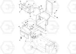 25113 Hydraulic Step Installation OMNI 318 SCREED PF6110, PF6160, PF6170, Volvo Construction Equipment