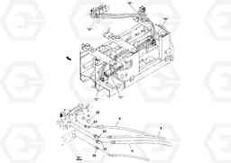 27985 Hydraulic installation OMNI 318 SCREED PF6110, PF6160, PF6170, Volvo Construction Equipment