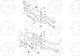 27984 Hydraulic installation OMNI 318 SCREED PF6110, PF6160, PF6170, Volvo Construction Equipment