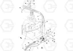 64386 Hydraulic installation OMNI 318 SCREED PF6110, PF6160, PF6170, Volvo Construction Equipment