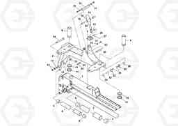 28390 Support Assembly OMNI 318 SCREED PF6110, PF6160, PF6170, Volvo Construction Equipment