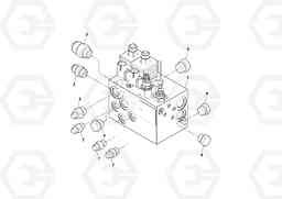 73873 Power Crown Valve Assembly OMNI 318 SCREED PF6110, PF6160, PF6170, Volvo Construction Equipment